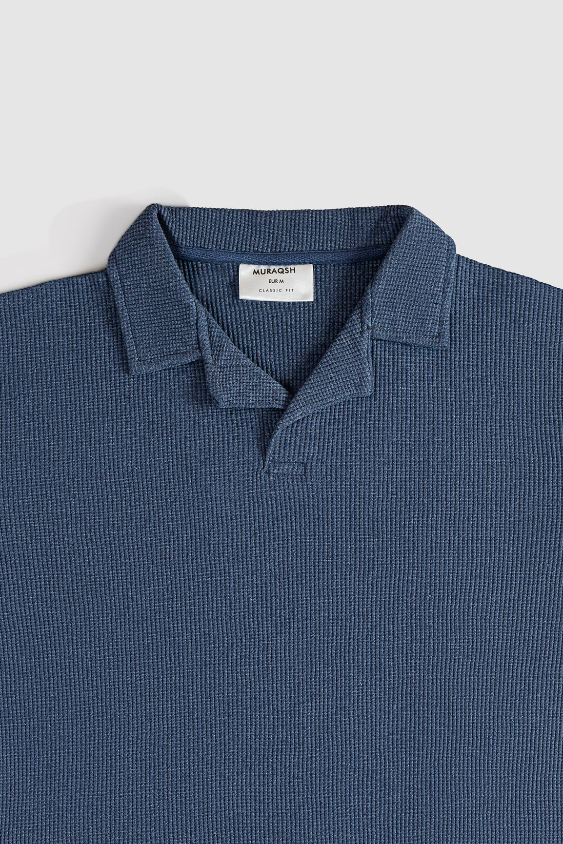 Midnight Blue Waffle Revere Polo - Men - Men