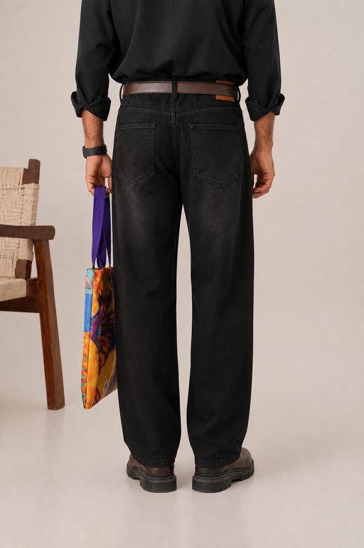 Shadow Black Straight Fit Denim
