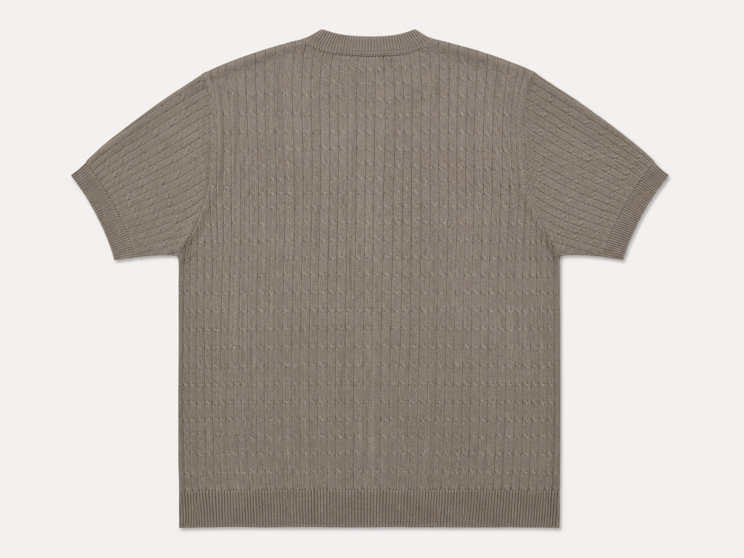 Taupe Heritage Knit Henley - Men