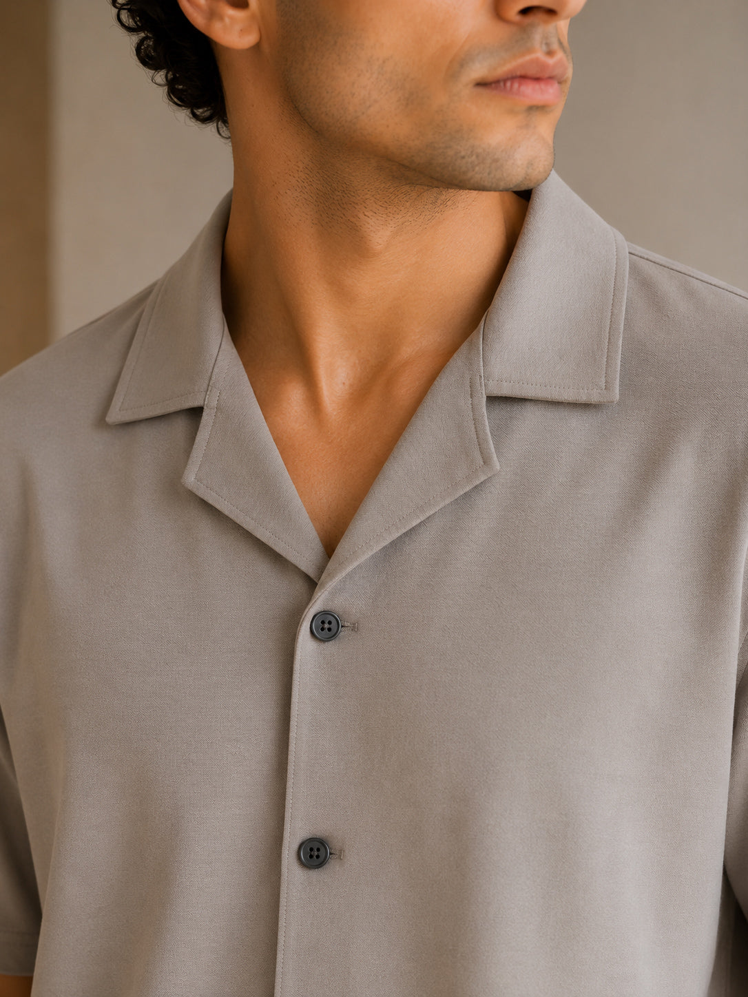 Sand Grey Interlock Coord Set - 2PC - Men - Men