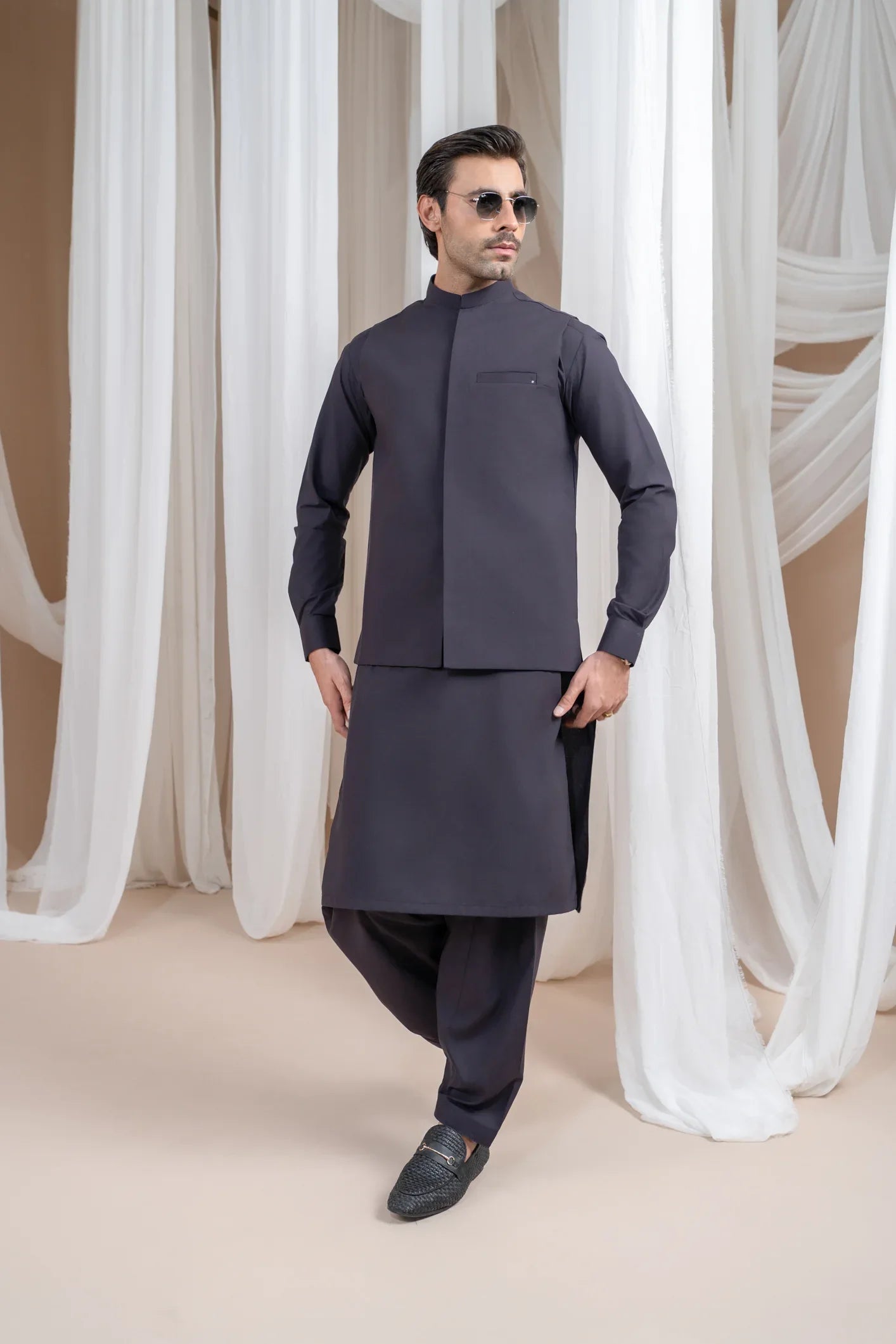 Deep Purple blended waistcoat for men