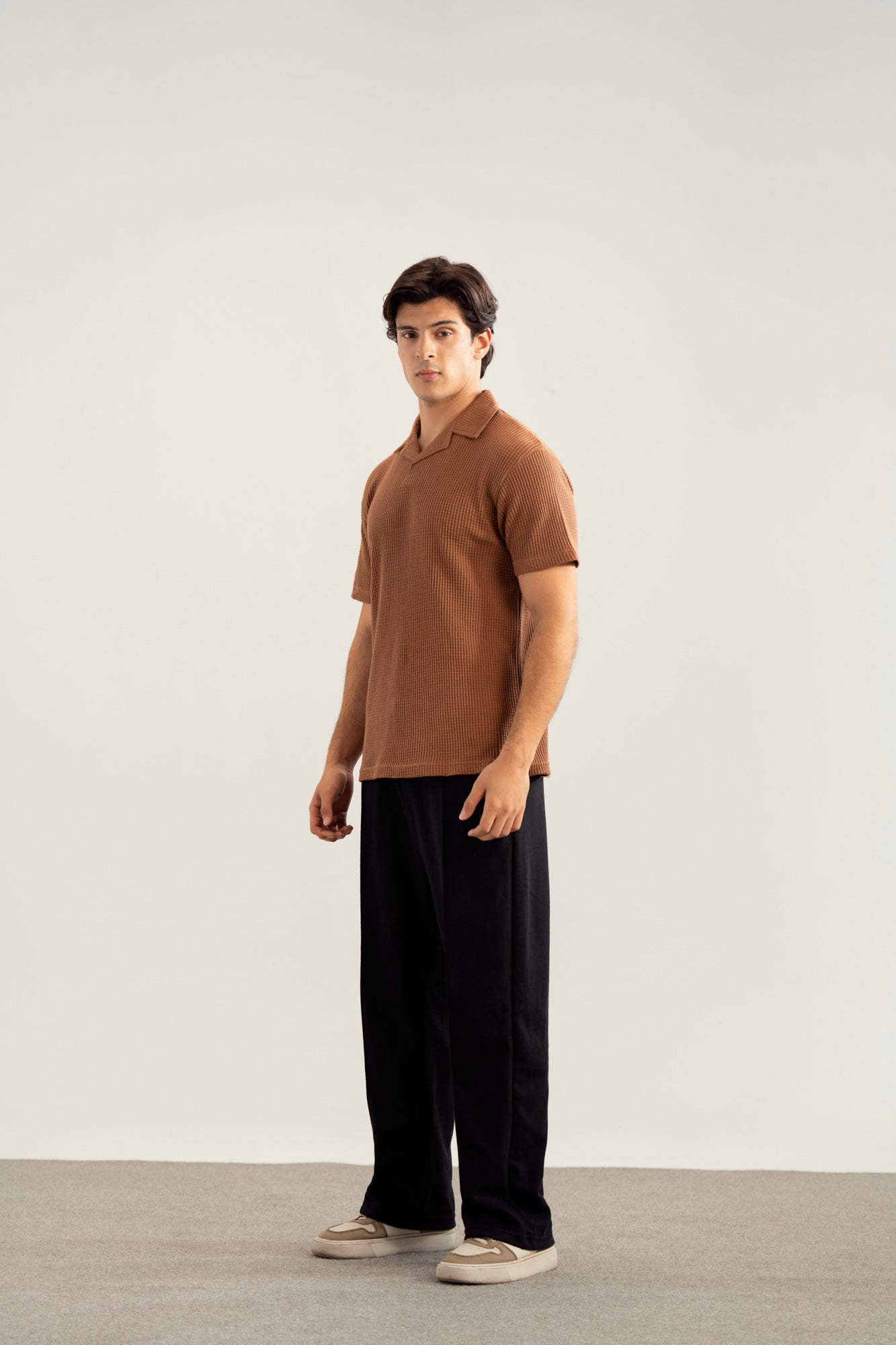 Camel Waffle Revere Polo - Smart Fit - Men - Men