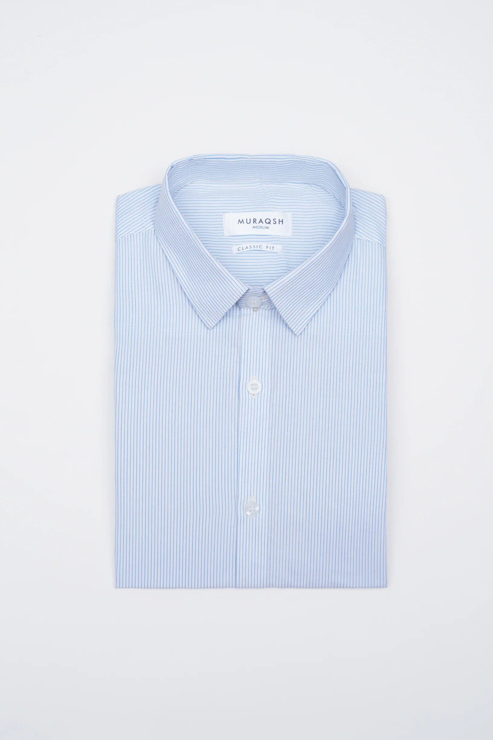 Blue Lining Formal Shirt - Men - Muraqsh -- Menswear