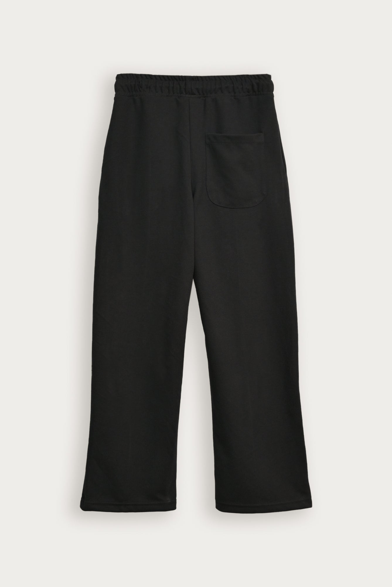 Black Interlock Straight Fit Trouser - Men - Men