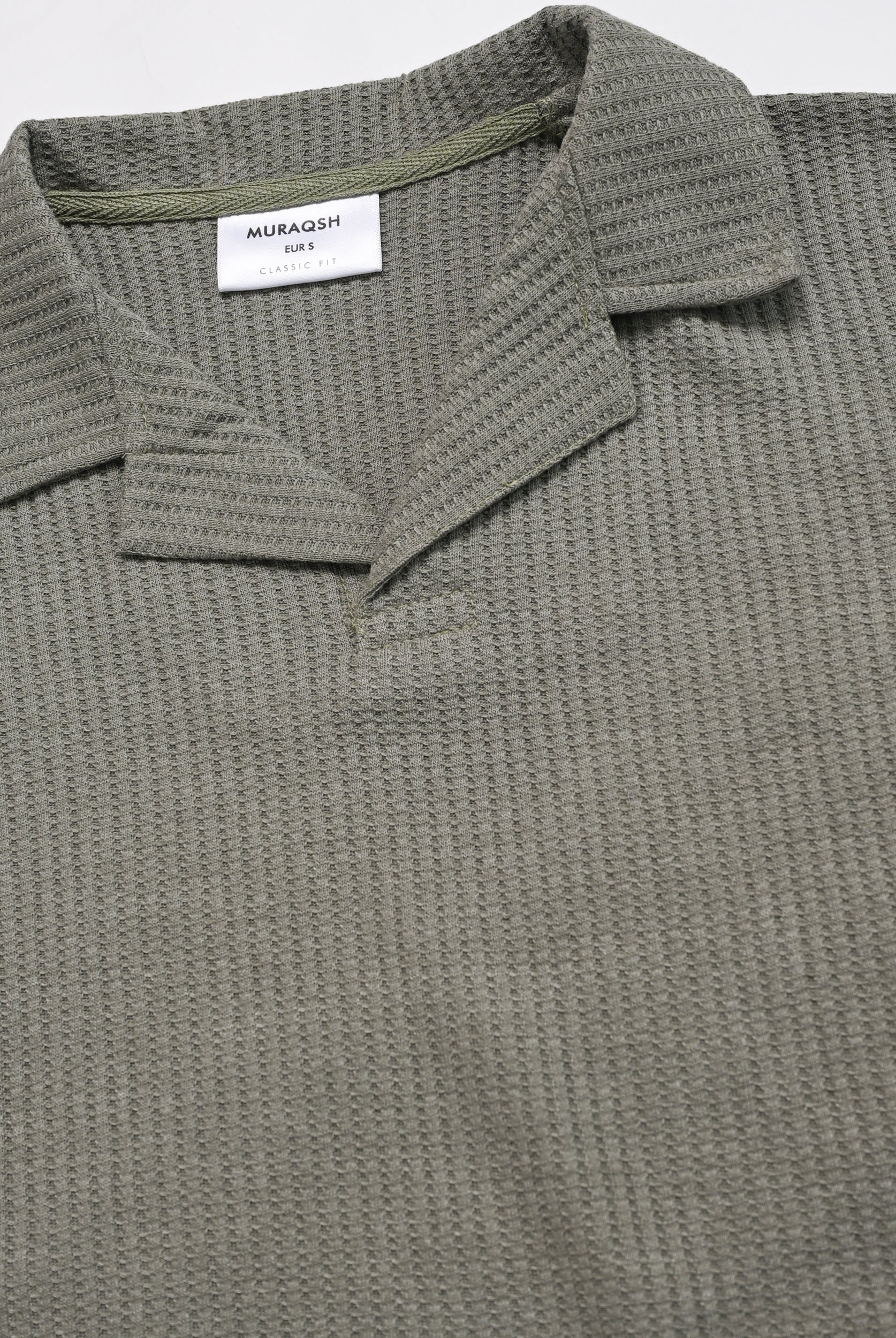 Olive Waffle Revere Polo - Smart Fit - Men - Men