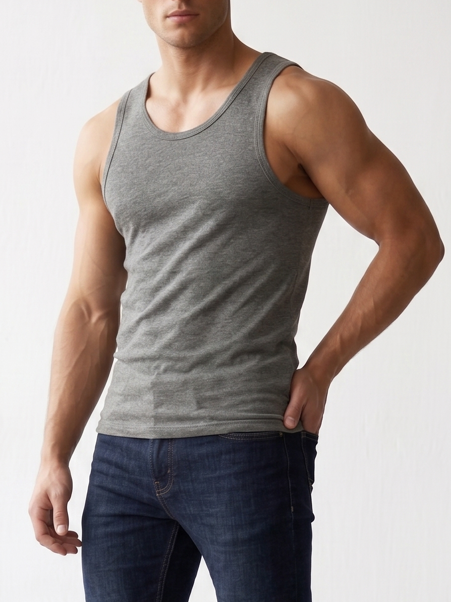 Grey Sando Top - Men - Men