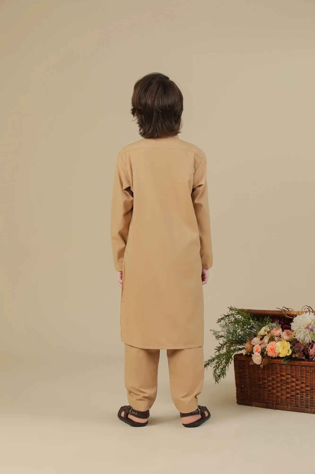 Camel Blended Kurta Trouser - Kids - Muraqsh -- Kidswear