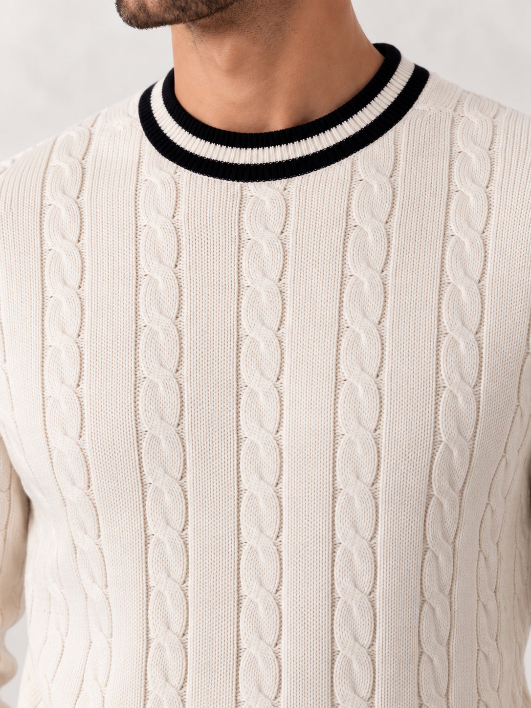 Off White Baseball Sweater
