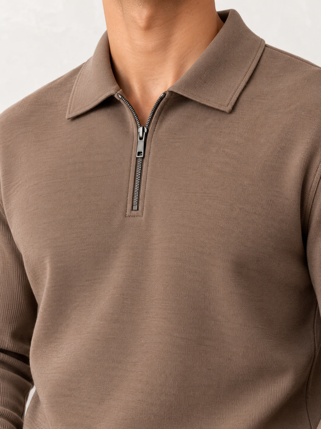 Light Brown Interlock Co-ord Set - Men
