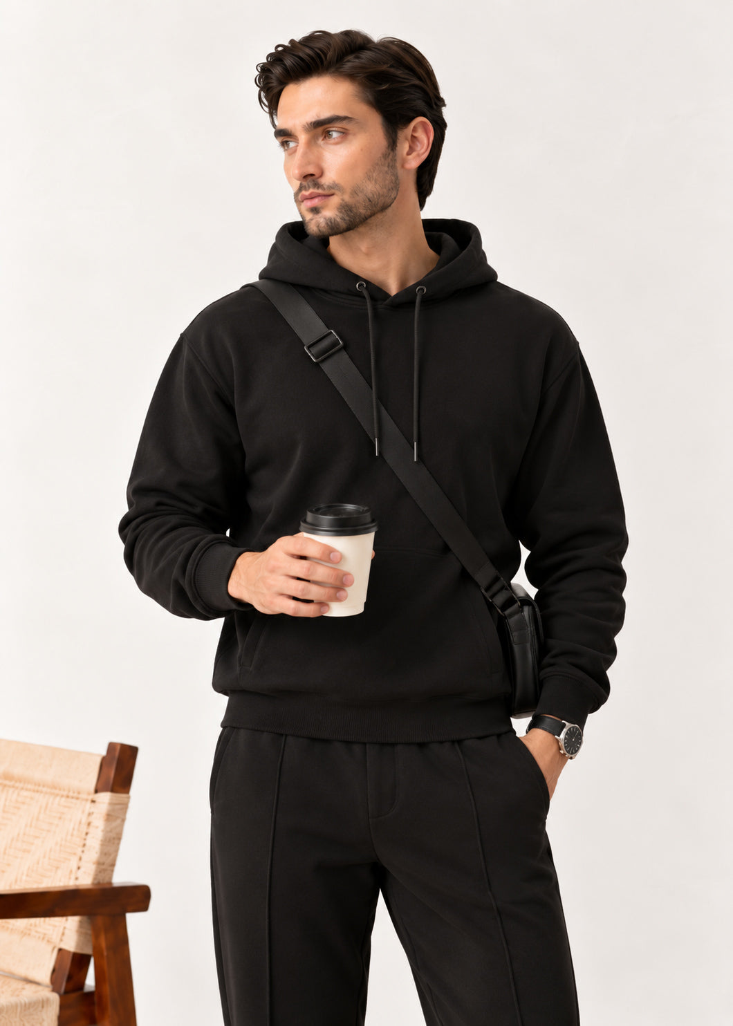 Black Fleece Hoodie