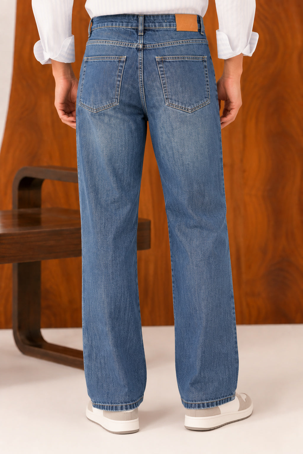 Indigo Blue Straight Fit Denim - Men