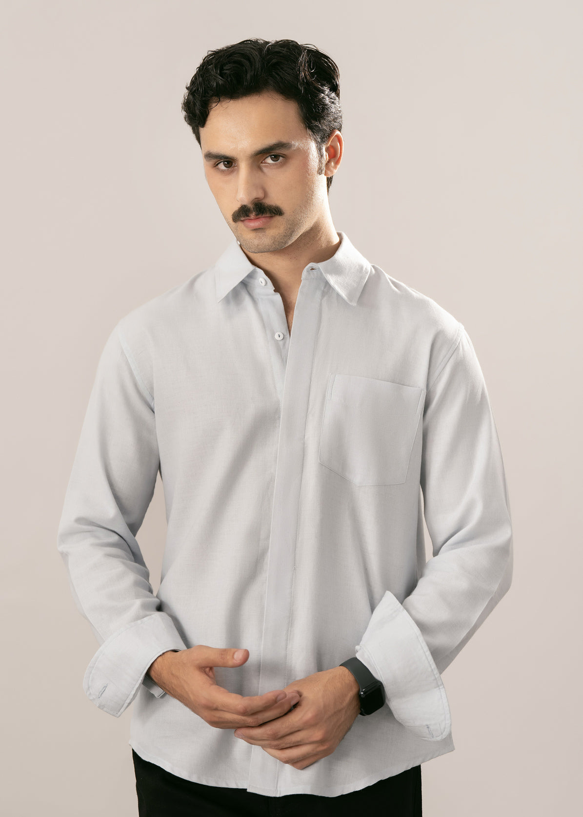 Powder Blue Casual Shirt - Men