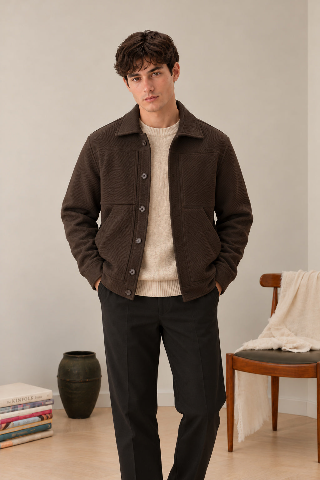 Camden Brown Twill Jacket