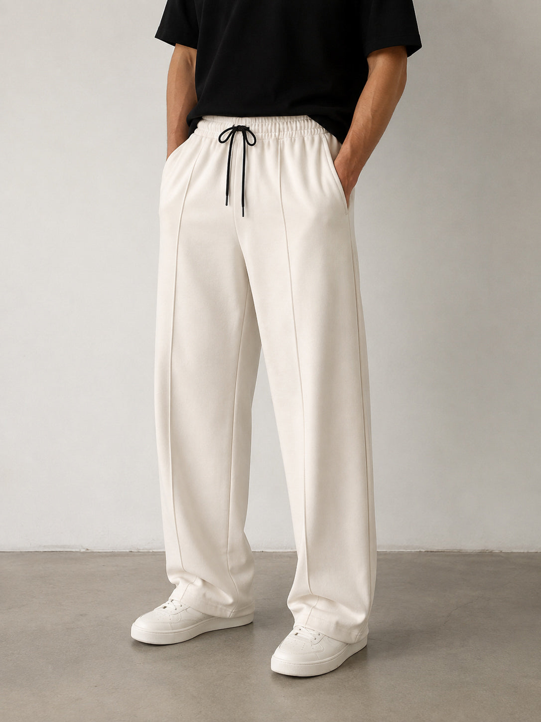 Off White Interlock Straight Fit Trouser - Men