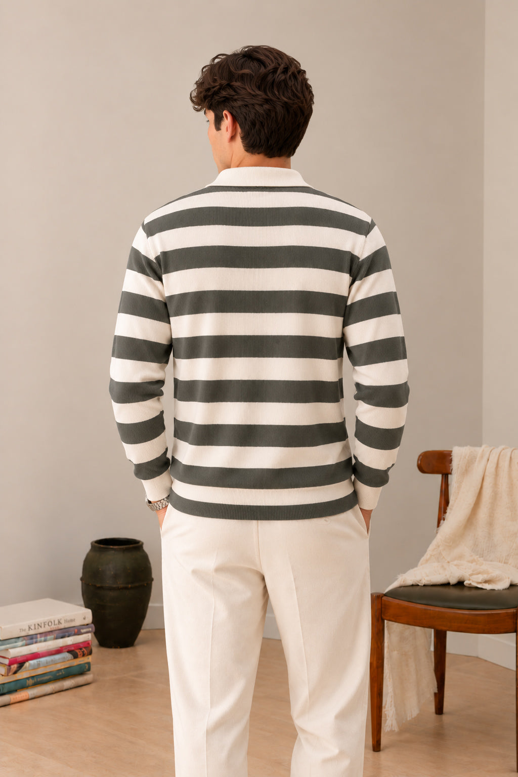 Savanna Stripe Sweater Polo