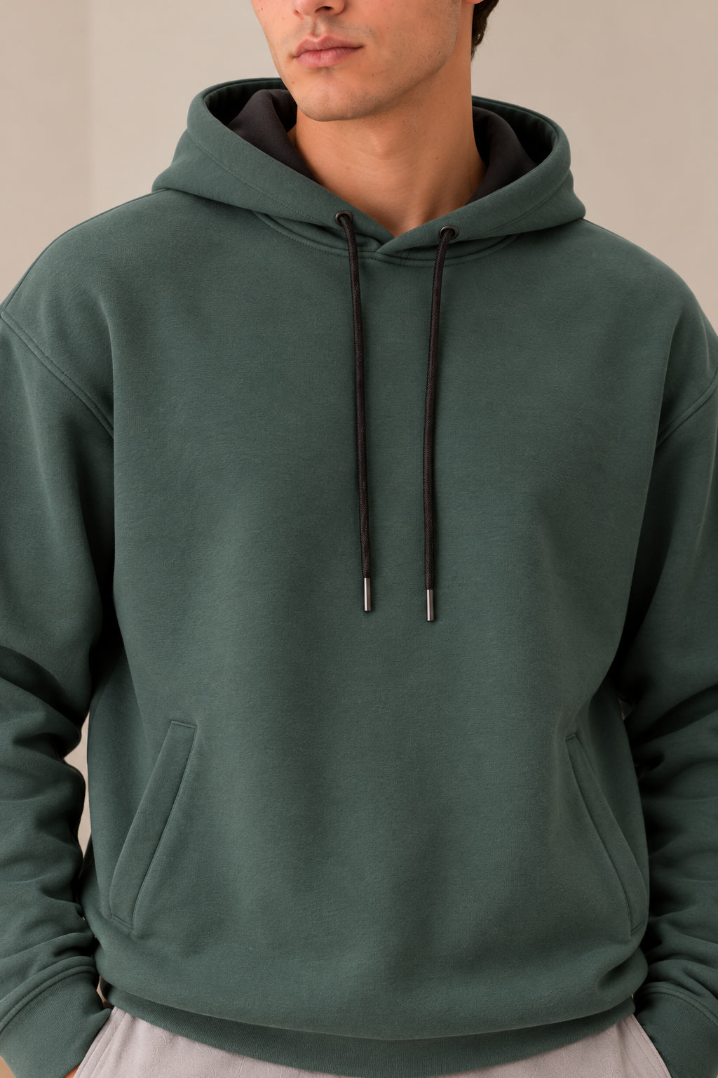 Dark Green Interlock Hoodie