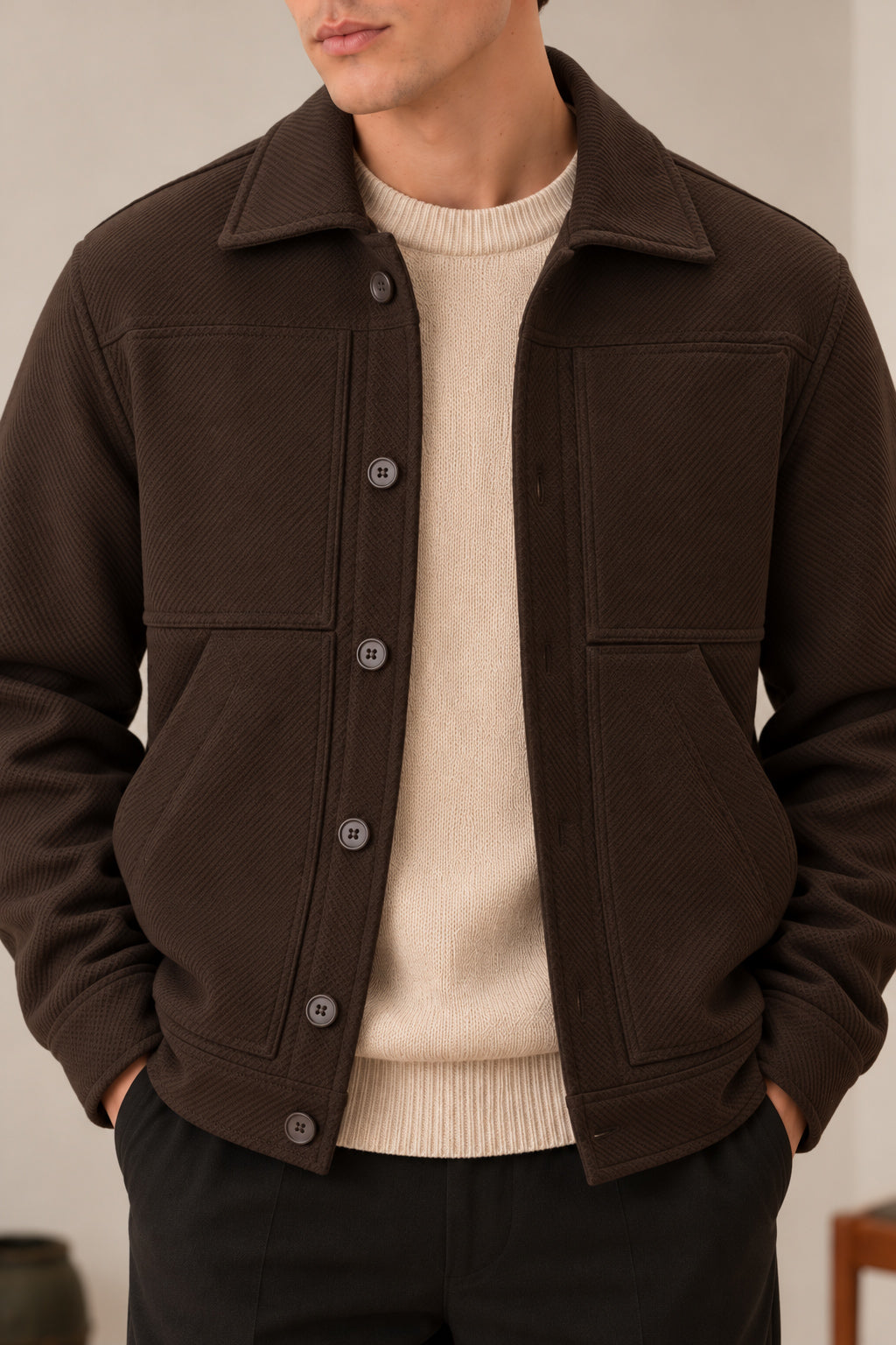 Camden Brown Twill Jacket