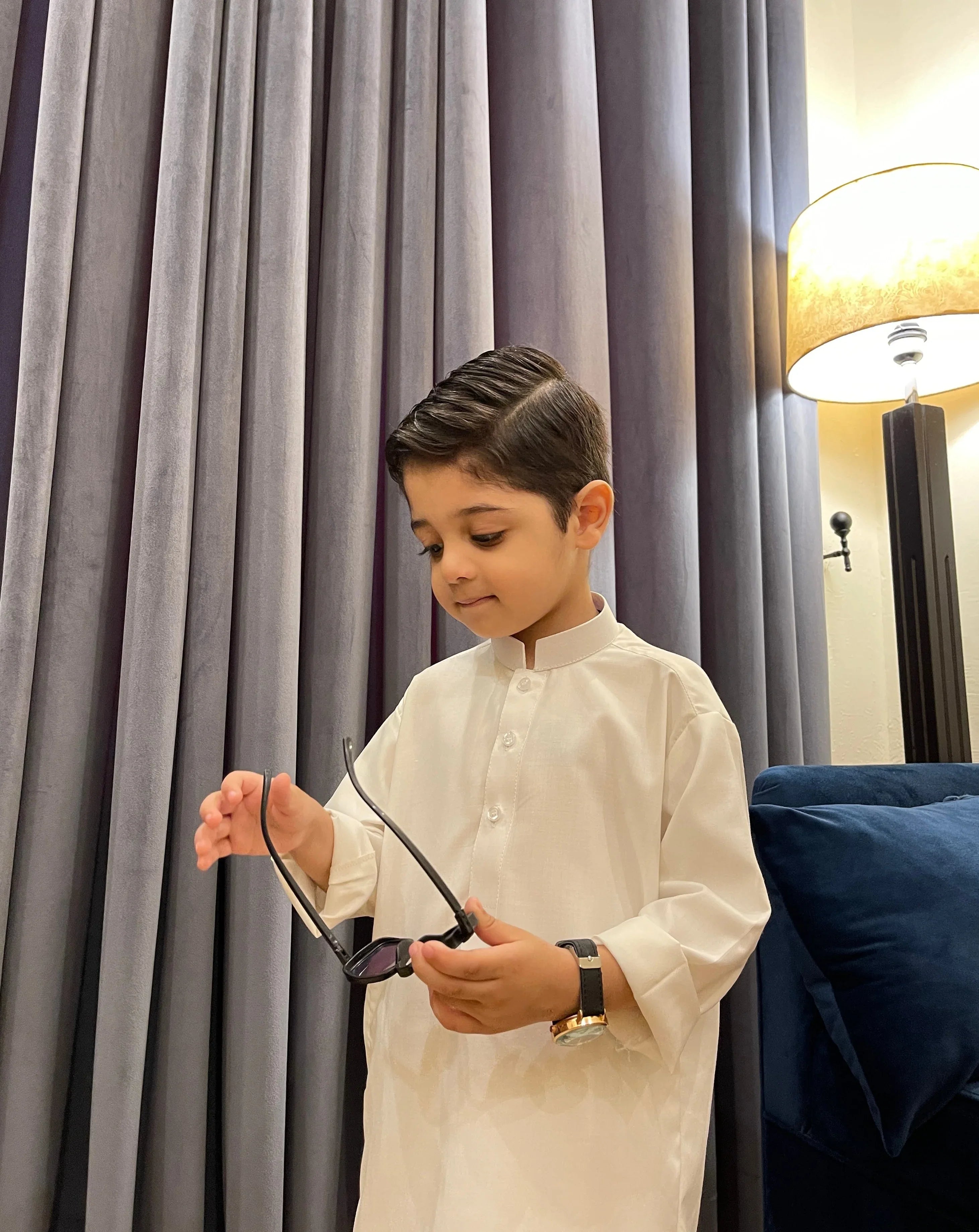 Off White - Kurta Trouser - Kidswear