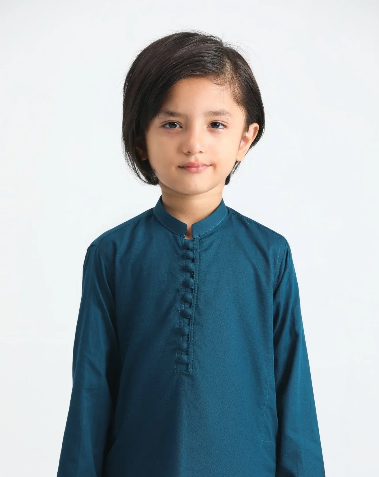 French Blue Cotton Kurta Trouser - MuraqshMuraqsh Man