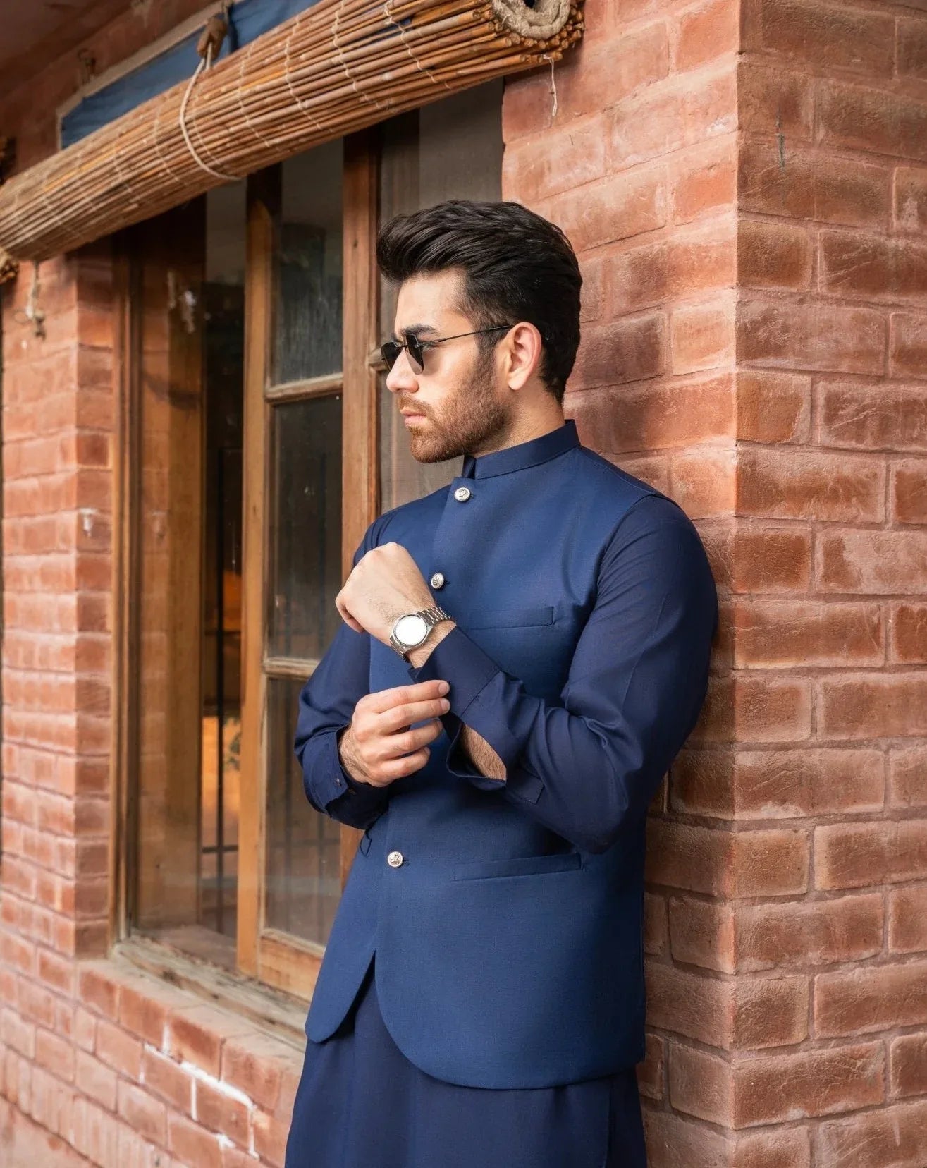 Navy Blue Waistcoat for men