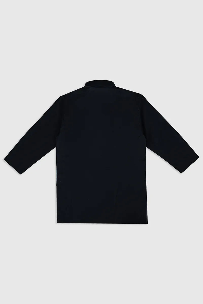 Black Soft Cotton Kurta Trouser - Kids - Muraqsh -- Kidswear