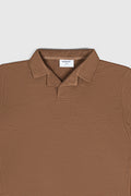 Camel Waffle Revere Polo - Men