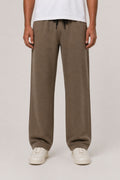 Brown Interlock Straight Fit Trouser  - Men