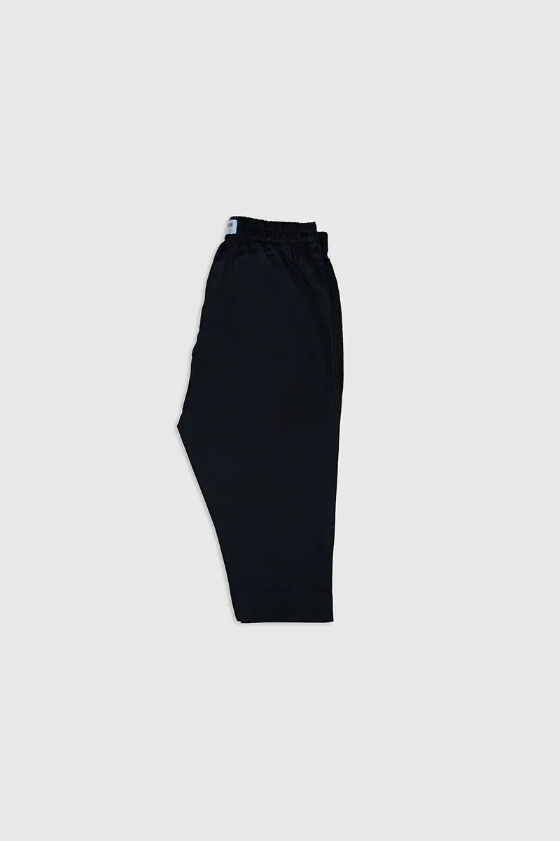 Black Soft Cotton Kurta Trouser - Kids - Muraqsh -- Kidswear