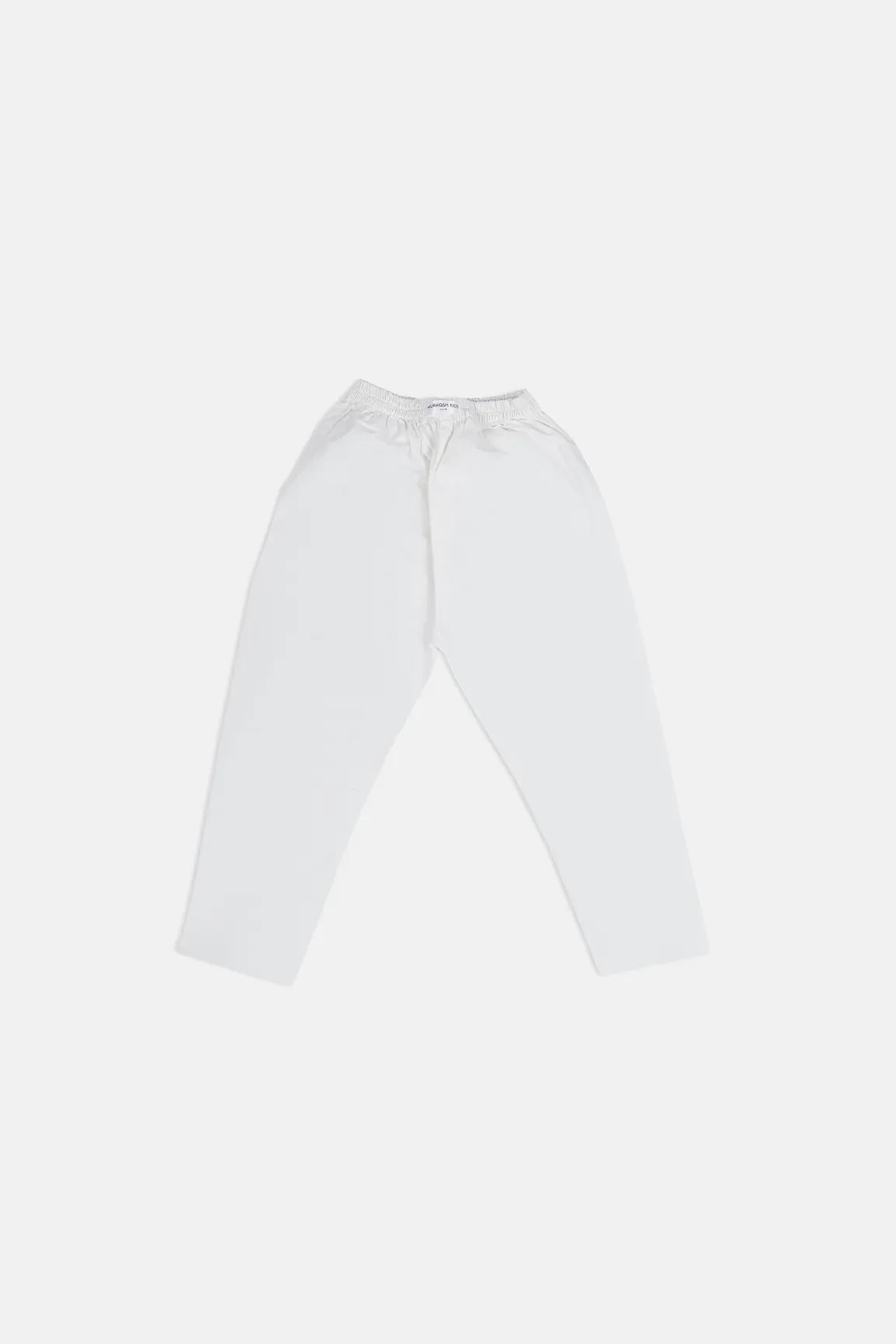 Off White Cotton Kurta Trouser - Kids - Muraqsh -- Kidswear