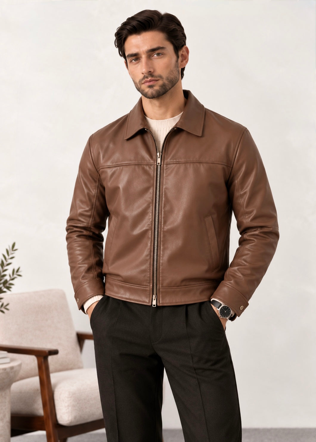 Brown Leather Jacket