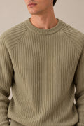 Light Pistachio Raglan Sweater