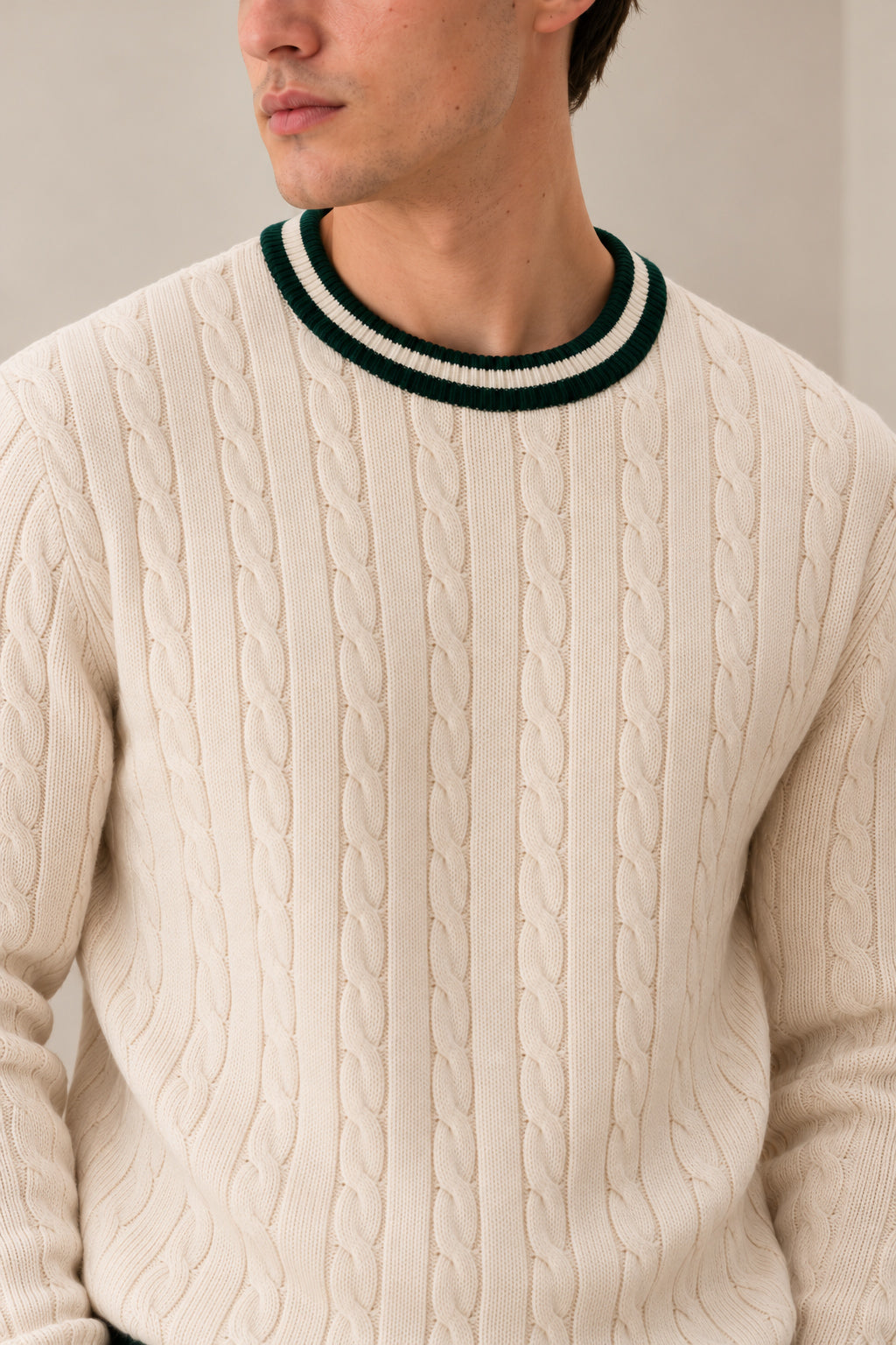 Off White Baseball Sweater - Men