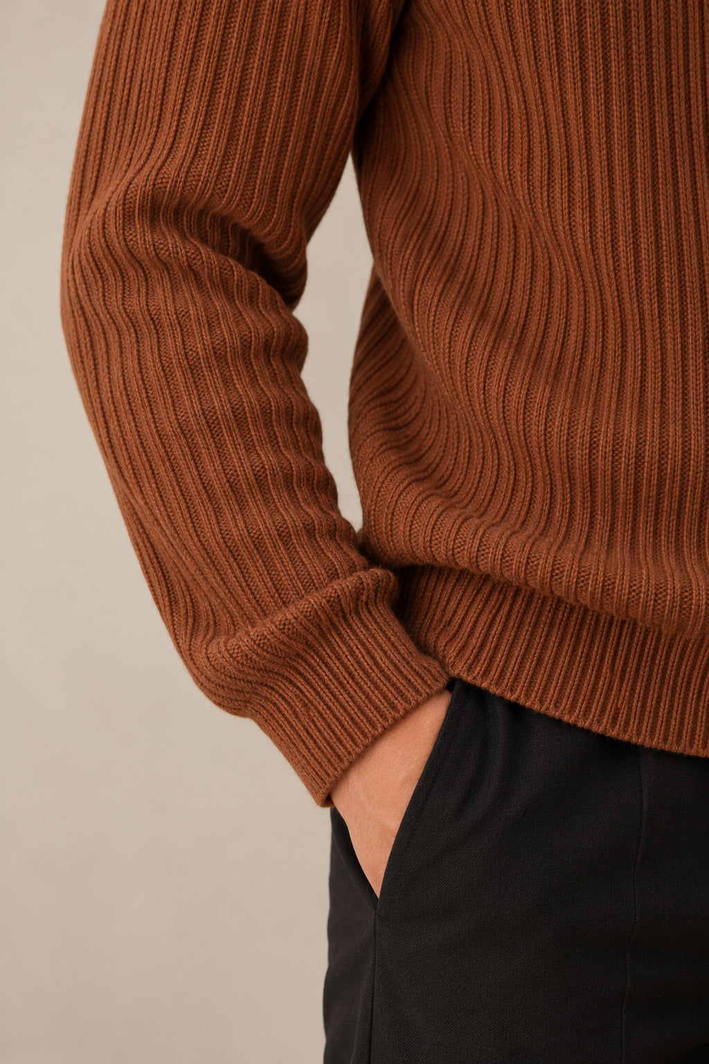 Brown Raglan Sweater