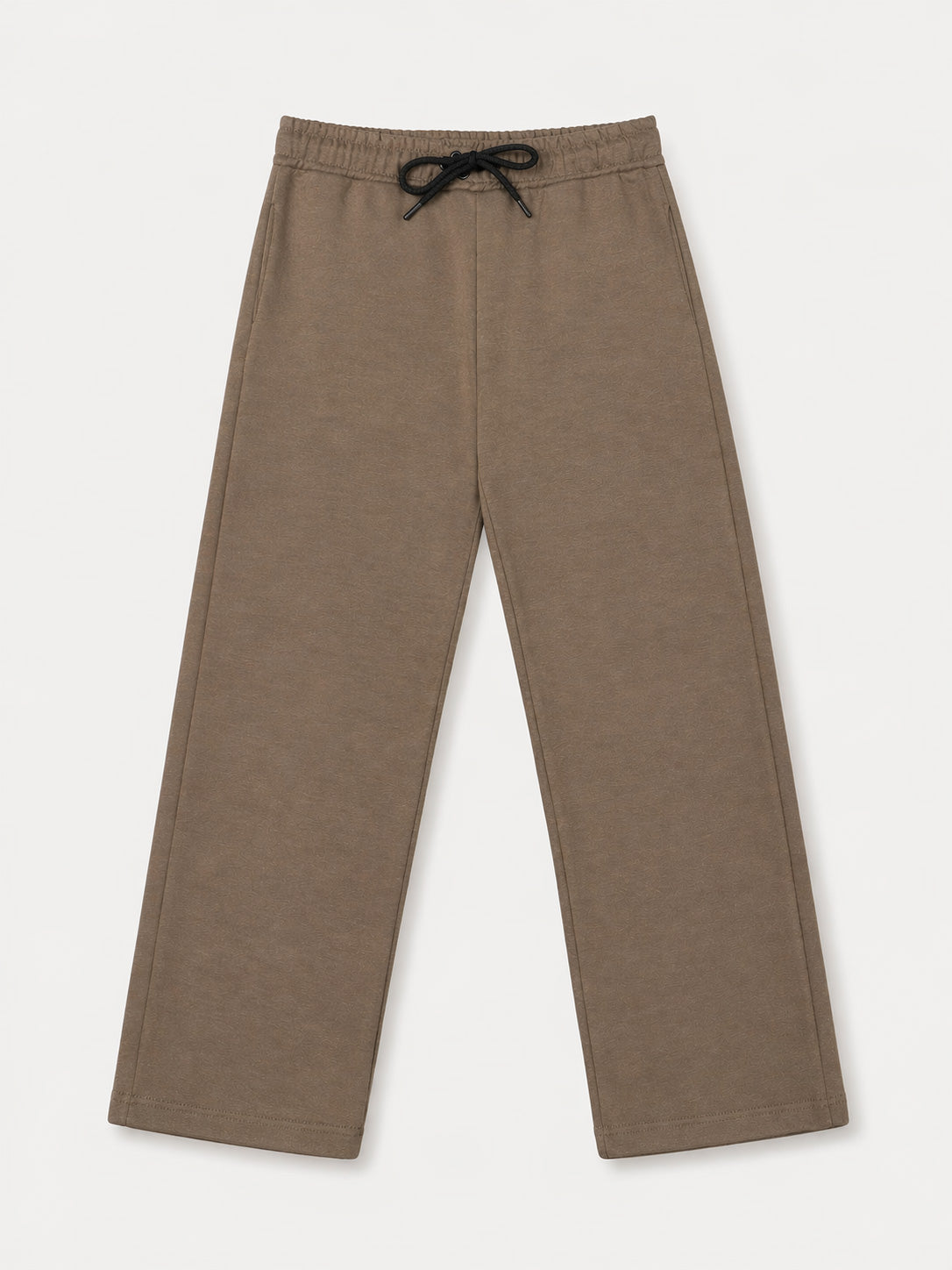 Brown Interlock Straight Fit Trouser  - Men - Men