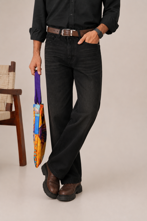 Shadow Black Straight Fit Denim