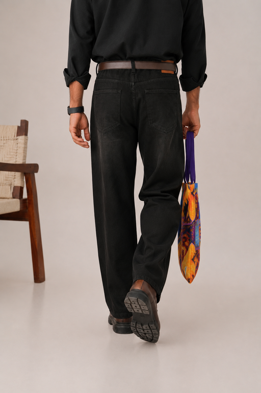 Shadow Black Straight Fit Denim