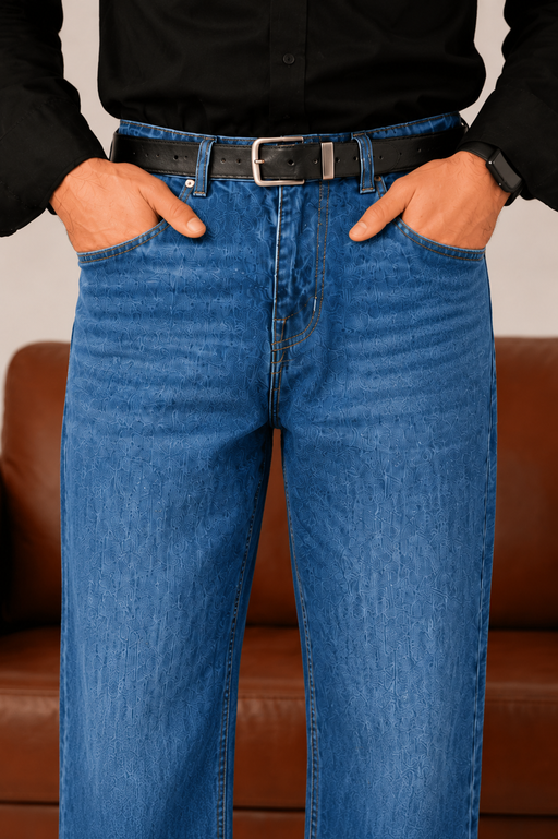 Indigo Blue Straight Fit Denim