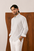 Aero Blue Pinstripe Casual Shirt - Men