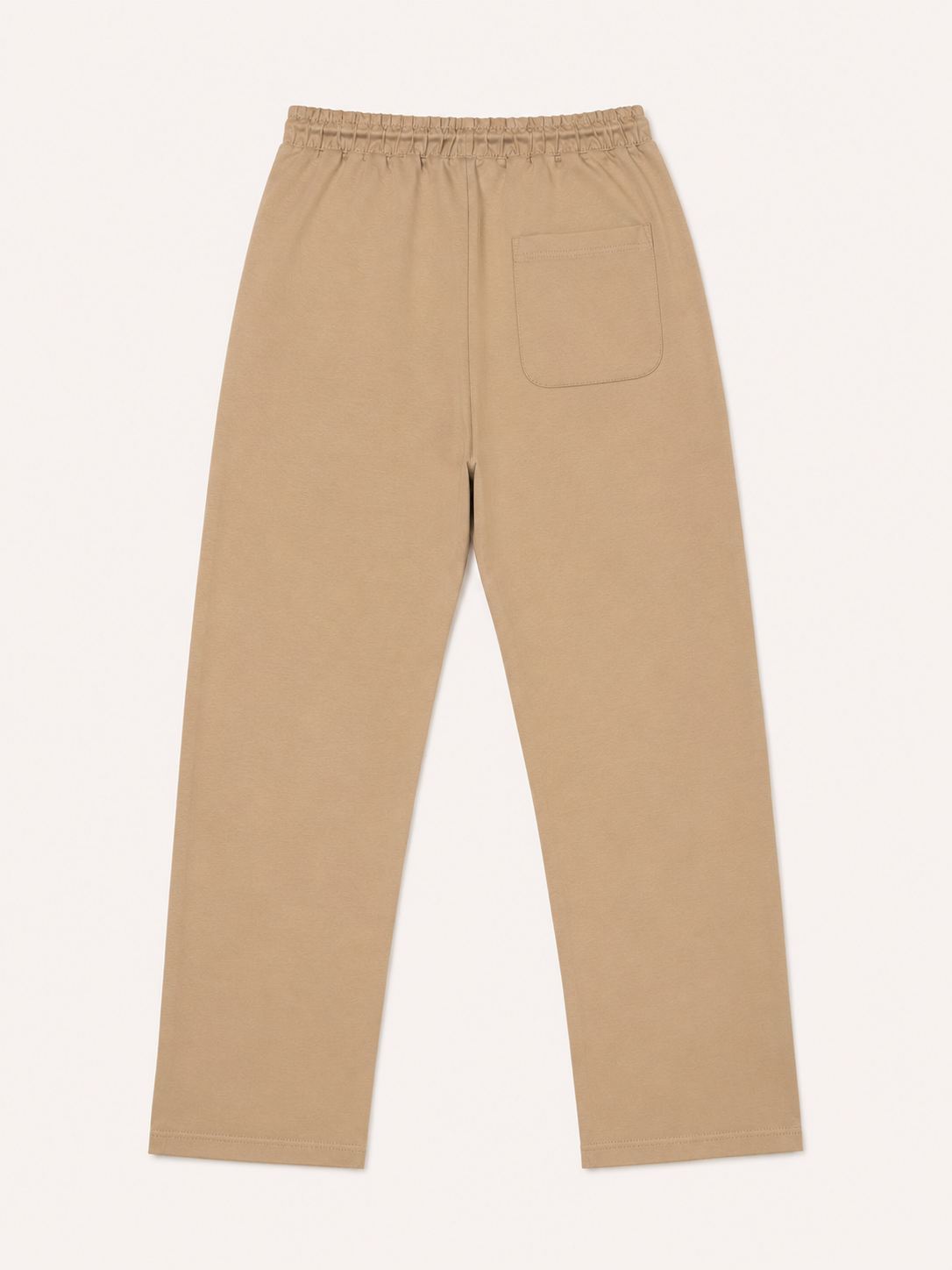 Tan Interlock Straight Fit Pants  - Men - Men
