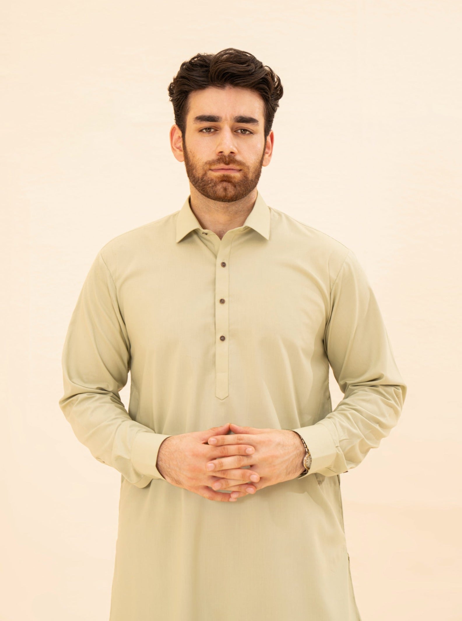 Mint French Collar Kameez Shalwar - Men