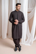 Dark Brown Kurta Trouser/Shalwar - Men