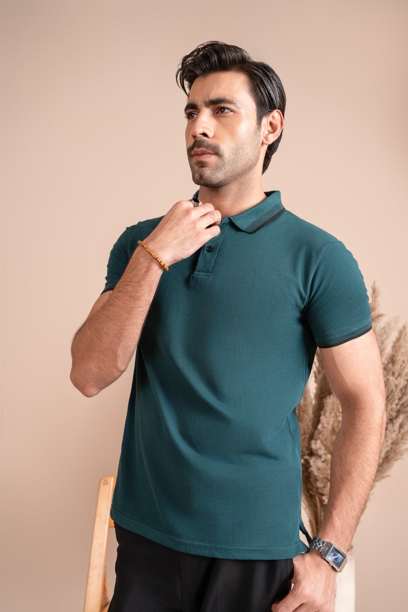 Pine Green Basic Polo