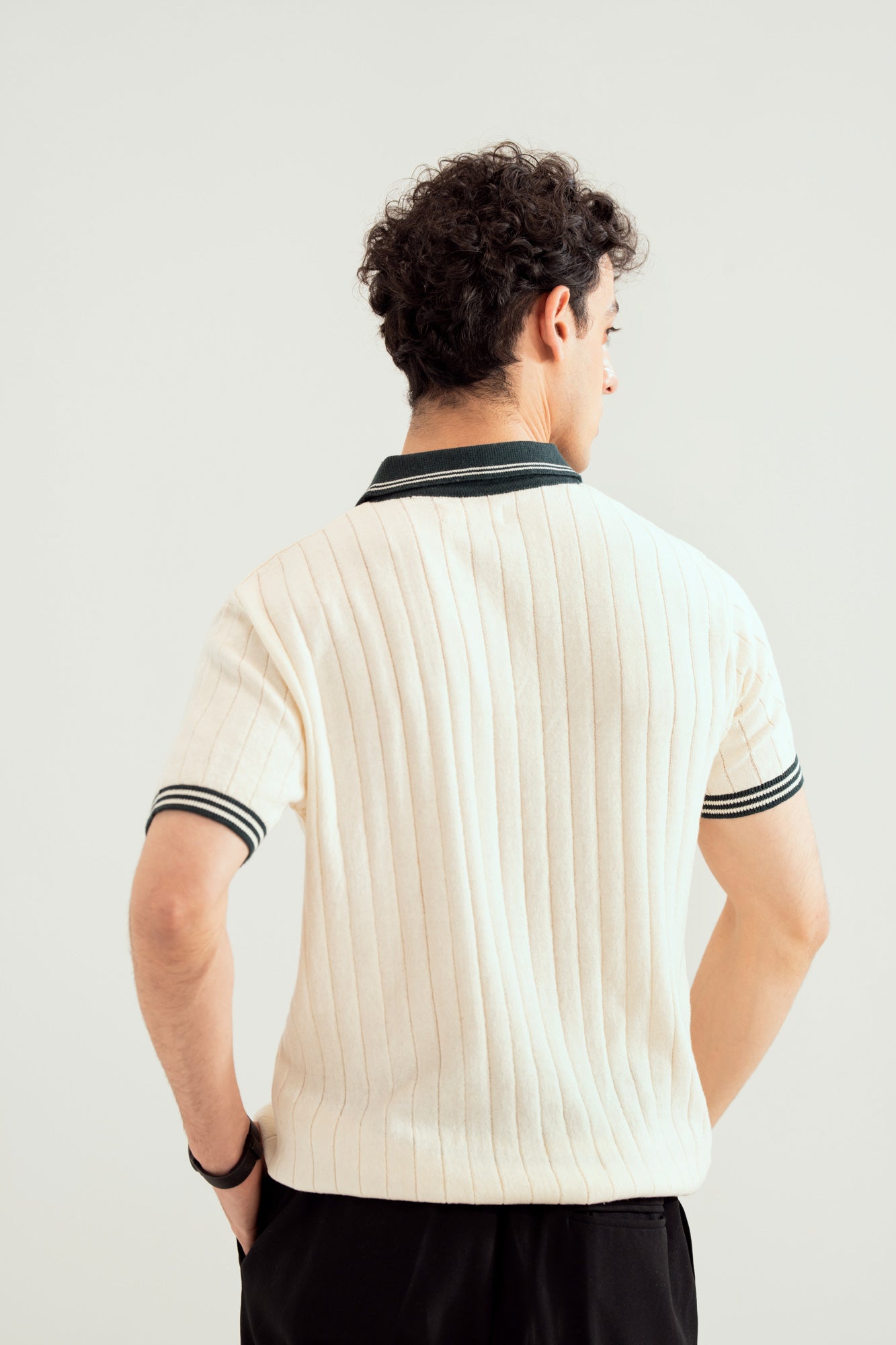 White Heritage  Knitted Polo - Men - Men
