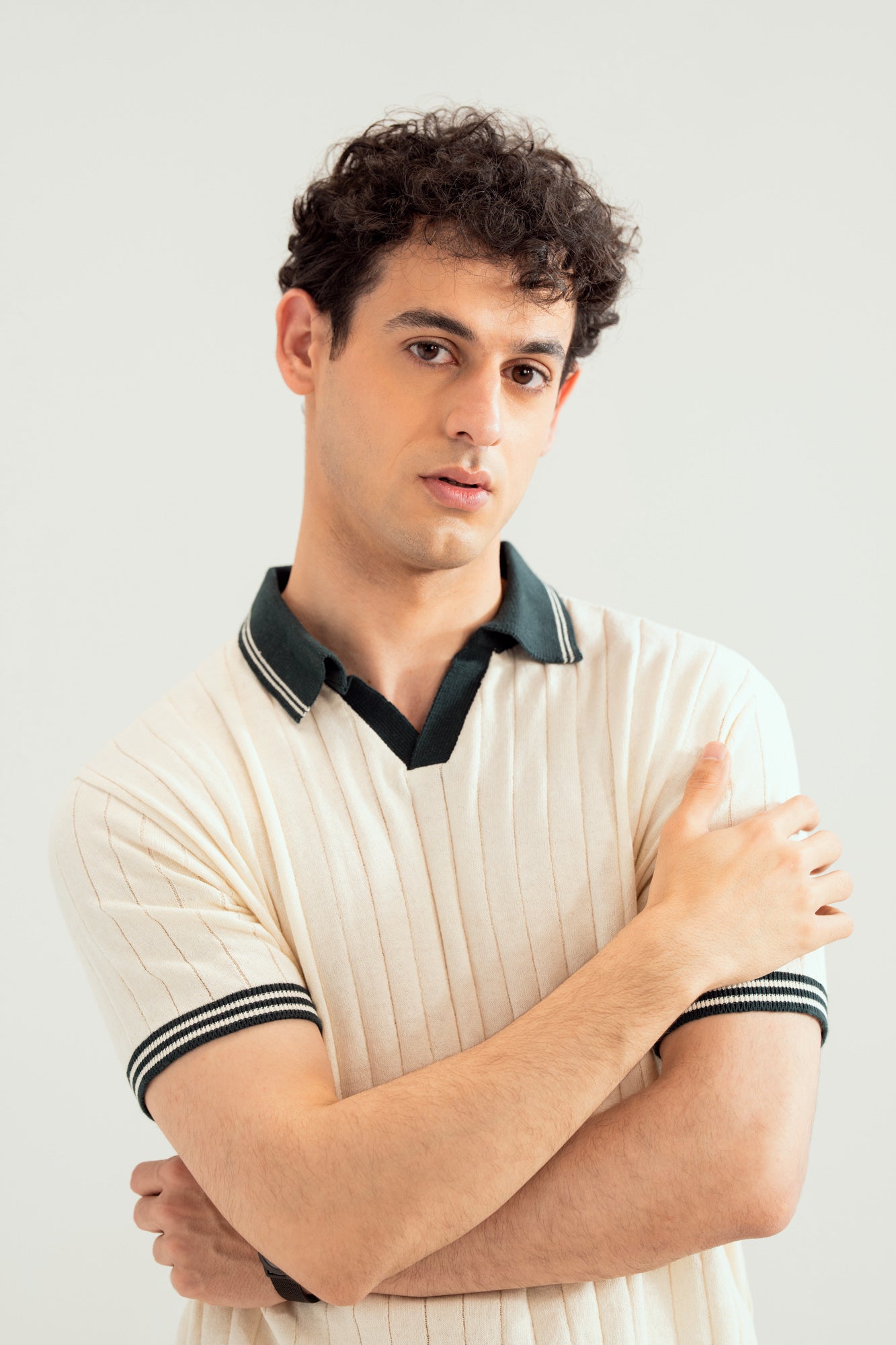 White Heritage  Knitted Polo - Men - Men