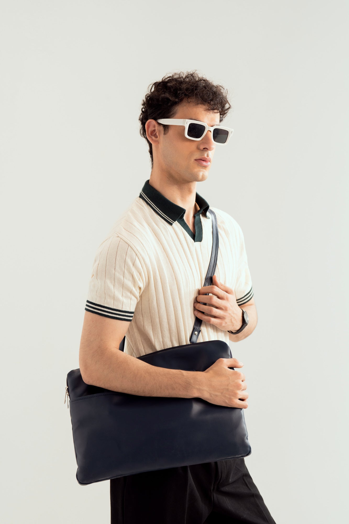White Heritage  Knitted Polo - Men - Men