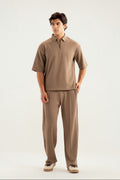 Sand Beige Waffle Coord Set - 2PC - Men