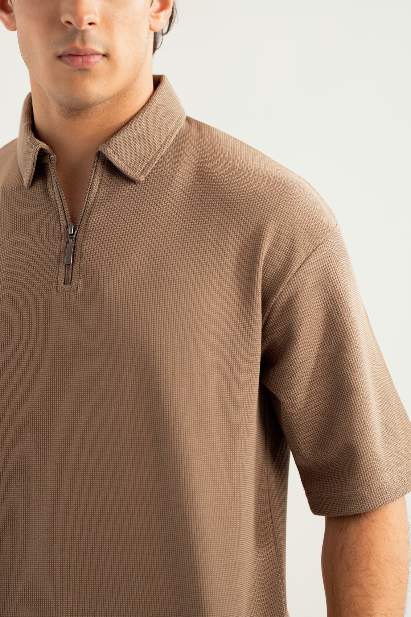 Sand Beige Waffle Coord Set - 2PC - Men - Men