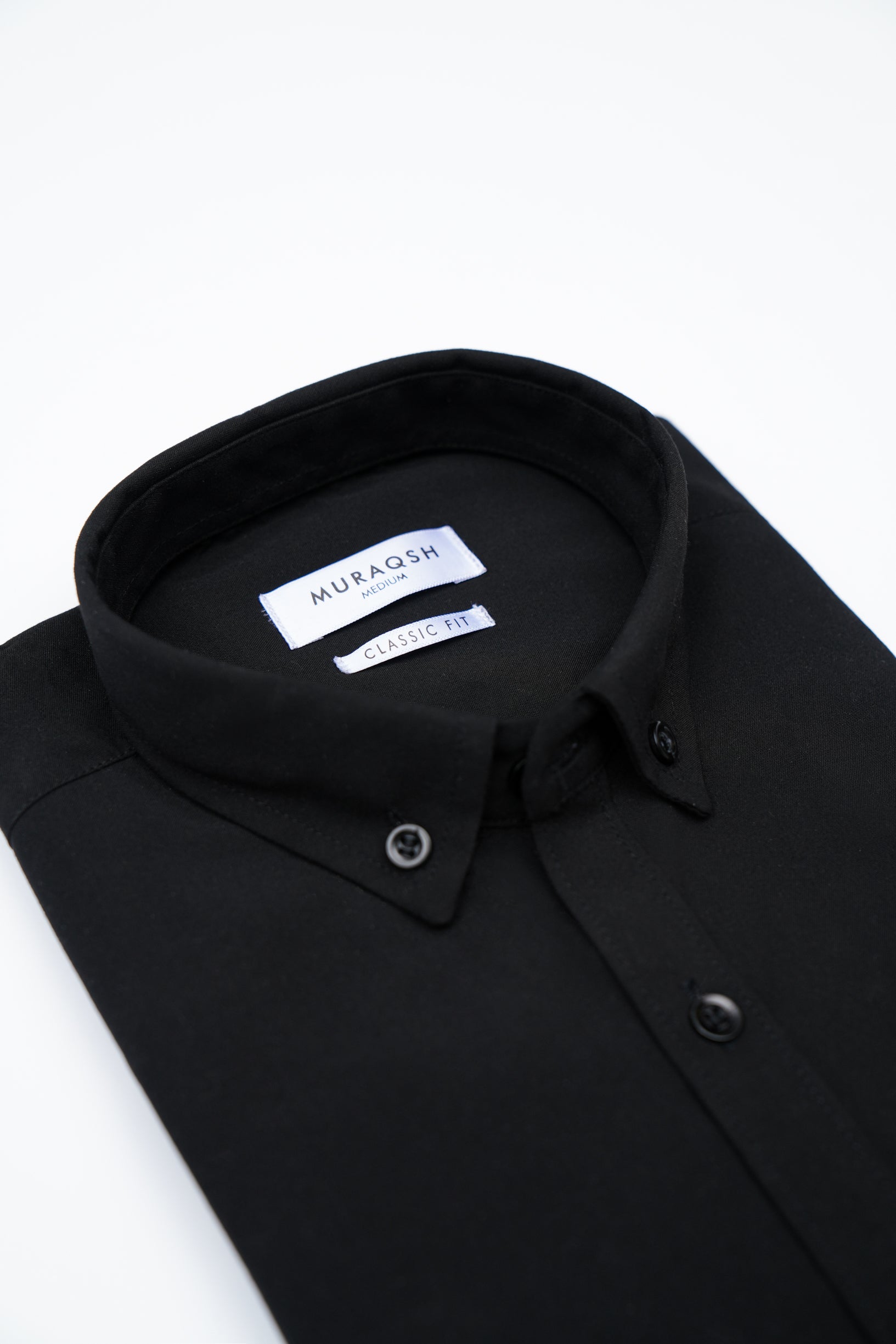 Black Plain Casual Shirt - Men