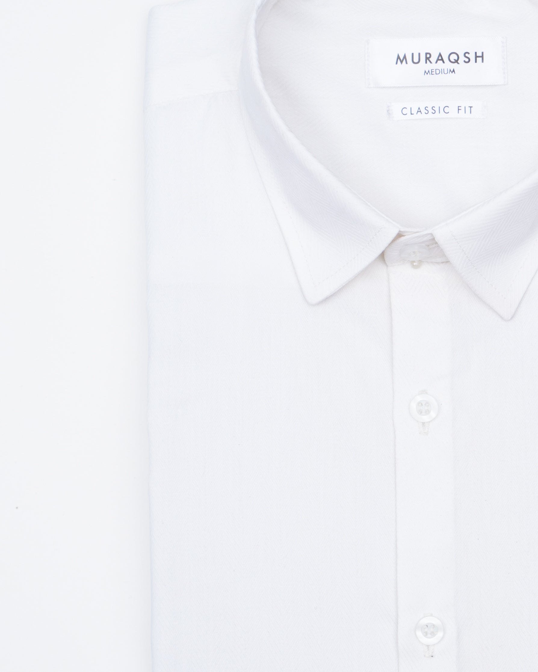 Off White Textured Formal Shirt - Men