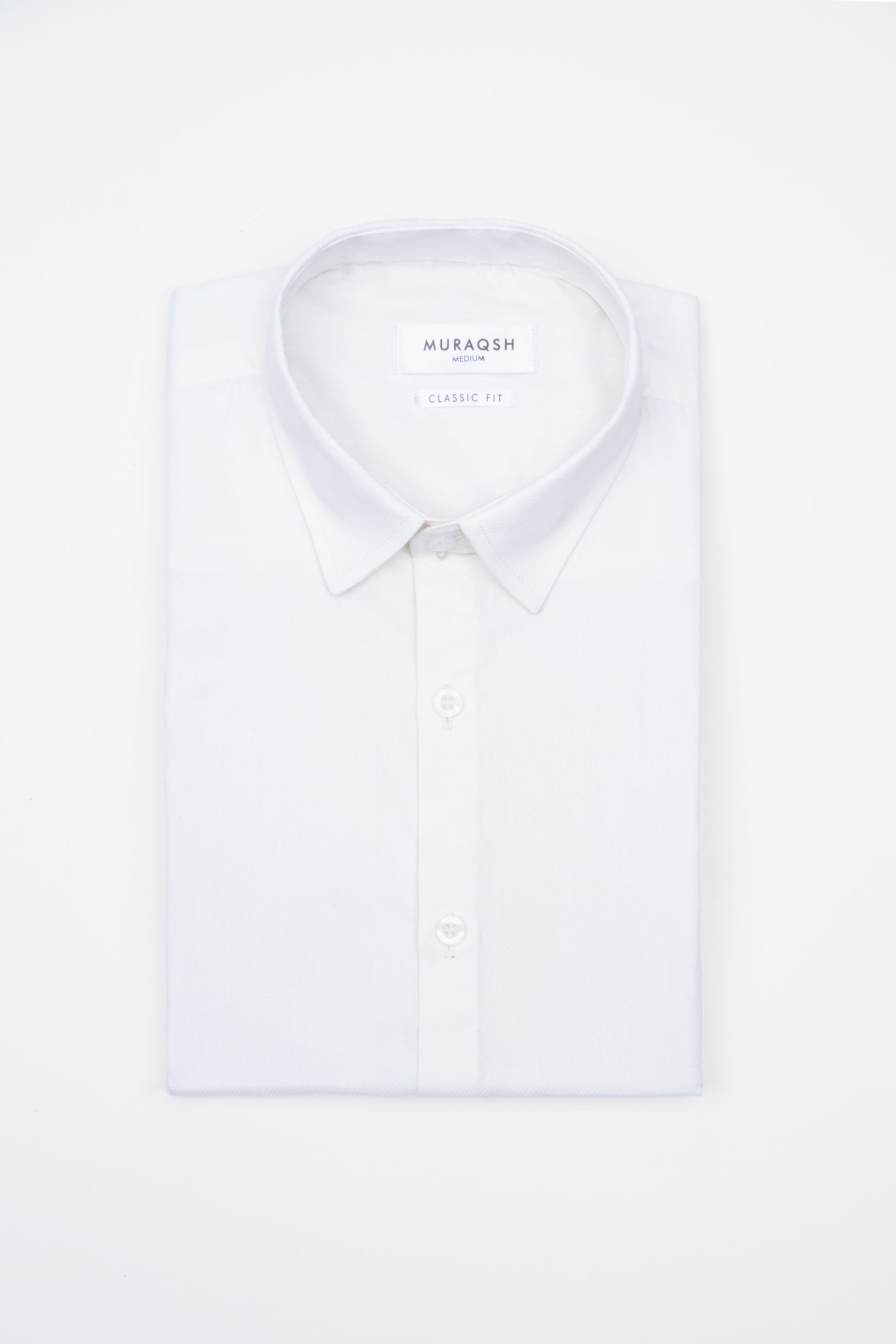 Off White Textured Formal Shirt - Men